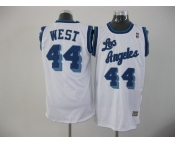 nba los angeles lakers #44 west white