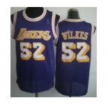 nba los angeles lakers #52 wilkes purple[m&n]