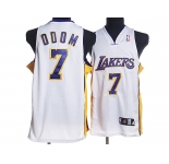 nba los angeles lakers #7 odom white