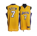 nba los angeles lakers #7 odom yellow