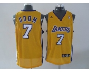 nba los angeles lakers #7 odom yellow(fans edition)