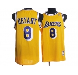 nba los angeles lakers #8 bryant m&n yellow
