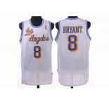 nba los angeles lakers #8 bryant white(fans edition)