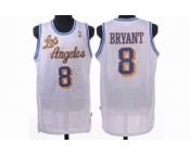 nba los angeles lakers #8 bryant white(fans edition)