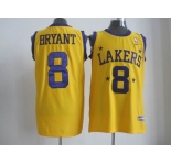 nba los angeles lakers #8 bryant yellow星星
