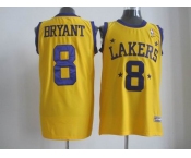 nba los angeles lakers #8 bryant yellow星星