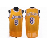 nba los angeles lakers #8 bryant yellow(fans edition)