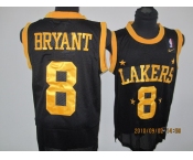 nba los angeles lakers #8 brysnt black(gold number)