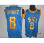 nba los angeles lakers #8 brysnt blue(gold number)