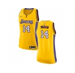 Women Nike Los Angeles Lakers #14 Brandon Ingram Gold NBA Swingman Icon Edition Jersey