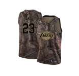 Women Nike Los Angeles Lakers #23 LeBron James Camo NBA Swingman Realtree Collection Jersey