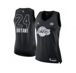 Women Nike Los Angeles Lakers #24 Kobe Bryant Black NBA Jordan Swingman 2018 All-Star Game Jersey