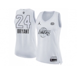 Women Nike Los Angeles Lakers #24 Kobe Bryant White NBA Jordan Swingman 2018 All-Star Game Jersey