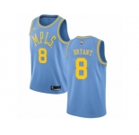 Women Nike Los Angeles Lakers #8 Kobe Bryant Authentic Blue Hardwood Classics NBA Jersey