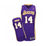 Women's Adidas Los Angeles Lakers #14 Brandon Ingram Authentic Purple Road NBA Jersey