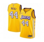 Women's Los Angeles Lakers #44 Jerry West Swingman Gold Basketball Jersey - 2019-20 City Edition