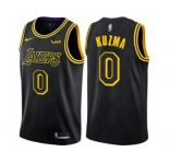 Women's Nike Los Angeles Lakers #0 Kyle Kuzma Swingman Black NBA Jersey - City Edition