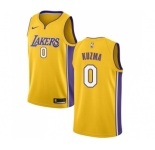 Women's Nike Los Angeles Lakers #0 Kyle Kuzma Swingman Gold Home NBA Jersey - Icon Edition
