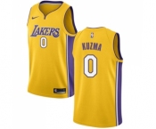 Women's Nike Los Angeles Lakers #0 Kyle Kuzma Swingman Gold Home NBA Jersey - Icon Edition