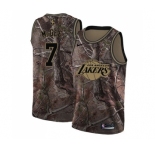 Women's Nike Los Angeles Lakers #1 JaVale McGee Swingman Camo Realtree Collection NBA Jersey