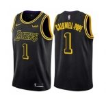 Women's Nike Los Angeles Lakers #1 Kentavious Caldwell-Pope Swingman Black NBA Jersey - City Edition