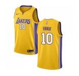 Women's Nike Los Angeles Lakers #10 Tyler Ennis Swingman Gold Home NBA Jersey - Icon Edition