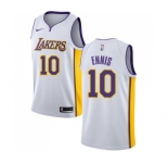 Women's Nike Los Angeles Lakers #10 Tyler Ennis Swingman White NBA Jersey - Association Edition