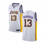 Women's Nike Los Angeles Lakers #13 Wilt Chamberlain Authentic White NBA Jersey - Association Edition