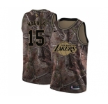 Women's Nike Los Angeles Lakers #15 Moritz Wagner Swingman Camo Realtree Collection NBA Jersey