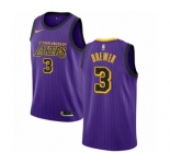 Women's Nike Los Angeles Lakers #3 Corey Brewer Swingman Purple NBA Jersey - City Edition