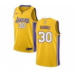 Women's Nike Los Angeles Lakers #30 Julius Randle Swingman Gold Home NBA Jersey - Icon Edition