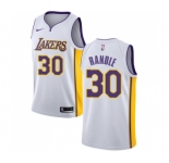 Women's Nike Los Angeles Lakers #30 Julius Randle Swingman White NBA Jersey - Association Edition