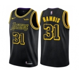 Women's Nike Los Angeles Lakers #31 Kurt Rambis Swingman Black NBA Jersey - City Edition
