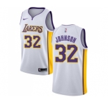 Women's Nike Los Angeles Lakers #32 Magic Johnson Swingman White NBA Jersey - Association Edition