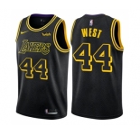 Women's Nike Los Angeles Lakers #44 Jerry West Swingman Black NBA Jersey - City Edition