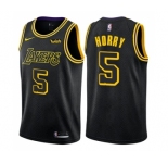 Women's Nike Los Angeles Lakers #5 Robert Horry Swingman Black NBA Jersey - City Edition
