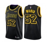 Women's Nike Los Angeles Lakers #52 Jamaal Wilkes Swingman Black NBA Jersey - City Edition