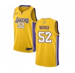 Women's Nike Los Angeles Lakers #52 Jamaal Wilkes Swingman Gold Home NBA Jersey - Icon Edition
