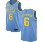 Women's Nike Los Angeles Lakers #6 Lance Stephenson Swingman Blue Hardwood Classics NBA Jersey