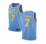 Women's Nike Los Angeles Lakers #7 Isaiah Thomas Authentic Blue Hardwood Classics NBA Jersey