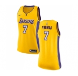 Women's Nike Los Angeles Lakers #7 Isaiah Thomas Authentic Gold Home NBA Jersey - Icon Edition