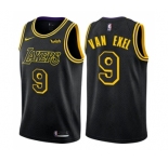 Women's Nike Los Angeles Lakers #9 Nick Van Exel Swingman Black NBA Jersey - City Edition