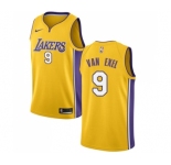 Women's Nike Los Angeles Lakers #9 Nick Van Exel Swingman Gold Home NBA Jersey - Icon Edition