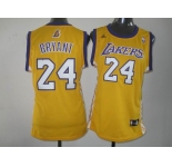 women nba jerseys los angeles lakers #24 bryant yellow