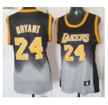 women nba los angeles lakers #24 kobe bryant black-grey