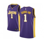 Youth Nike Los Angeles Lakers #1 Kentavious Caldwell-Pope Swingman Purple NBA Jersey - Statement Edition