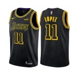 Youth Nike Los Angeles Lakers #11 Brook Lopez Swingman Black NBA Jersey - City Edition