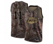 Youth Nike Los Angeles Lakers #11 Michael Beasley Swingman Camo Realtree Collection NBA Jersey