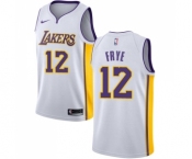Youth Nike Los Angeles Lakers #12 Channing Frye Authentic White NBA Jersey - Association Edition