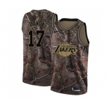 Youth Nike Los Angeles Lakers #17 Isaac Bonga Swingman Camo Realtree Collection NBA Jersey